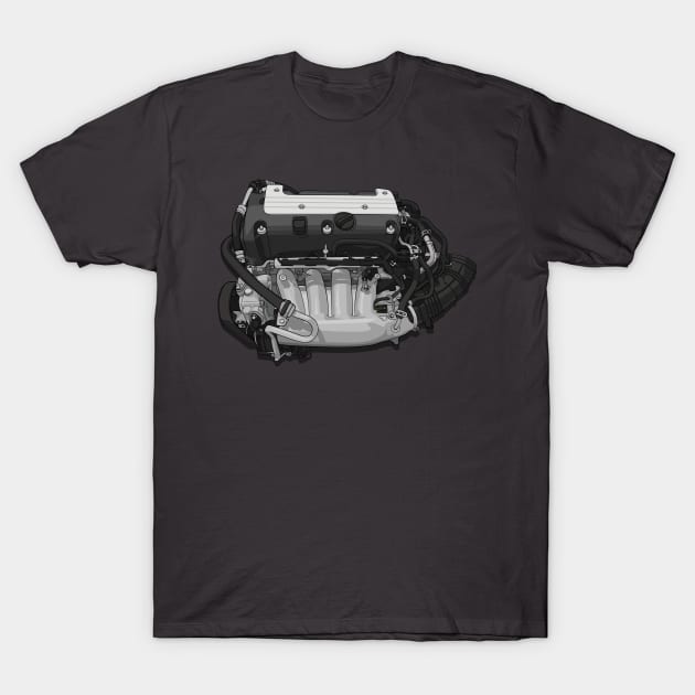 K20 / K24 Engine T-Shirt by ArtyMotive